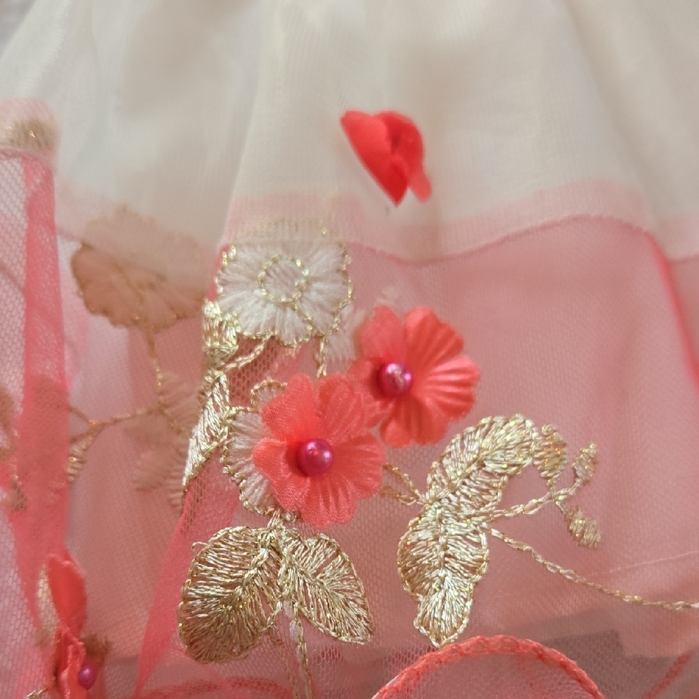 ADRICK NWT Sz1 EIGHT LAYERS BEADS Embroidery DETAILS LAYERS PUFF PHOTO OPSBABY!! - Picture 9 of 13